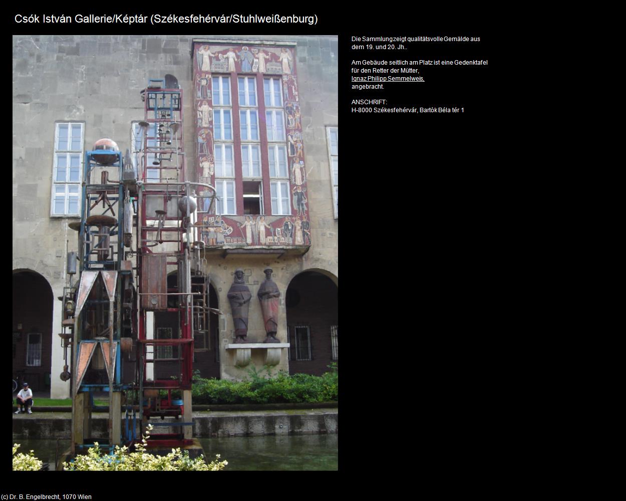 István Csók Gallerie (Székesfehérvár/Stuhlweißenburg) in Kulturatlas-UNGARN(c)B.Engelbrecht