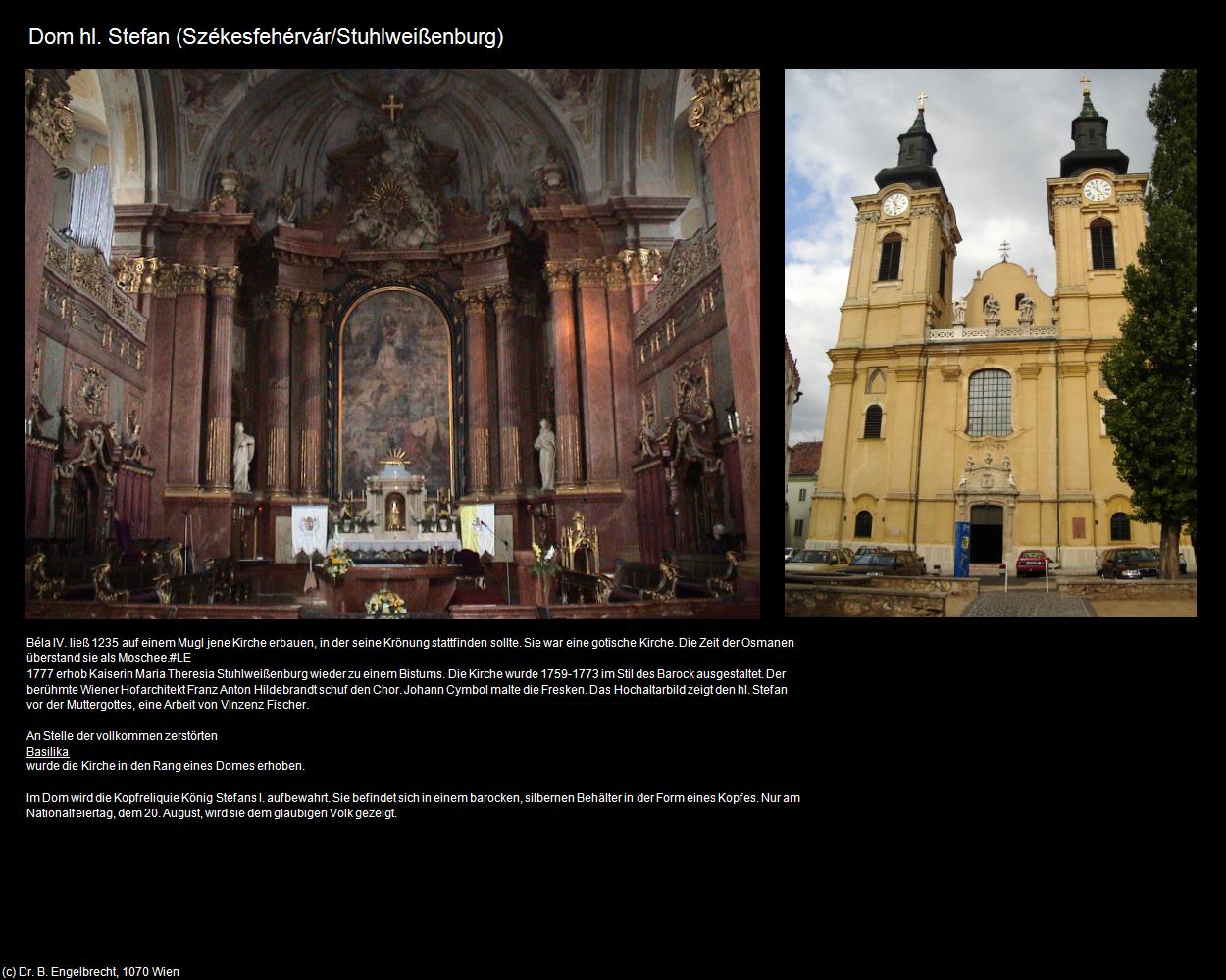 Dom hl. Stefan (Székesfehérvár/Stuhlweißenburg) in Kulturatlas-UNGARN(c)B.Engelbrecht