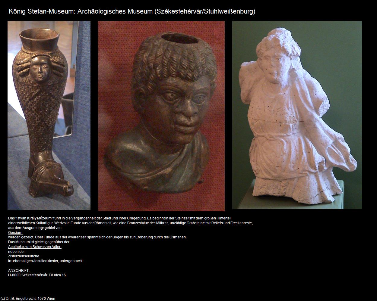 König Stefan-Museum: Archäologisches Museum (Székesfehérvár/Stuhlweißenburg) in Kulturatlas-UNGARN(c)B.Engelbrecht