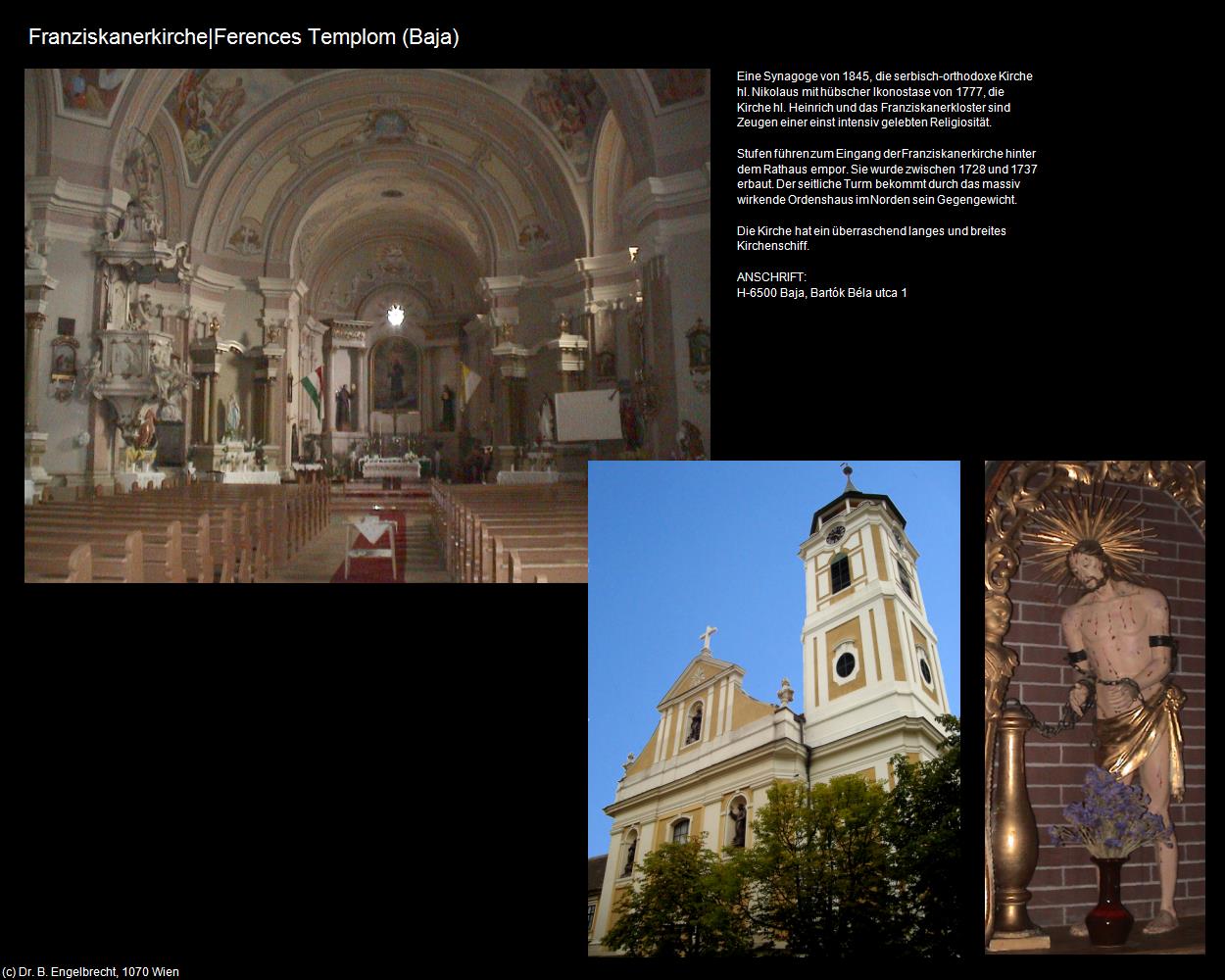 Franziskanerkirche|ferences templom (Baja) in UNGARN 