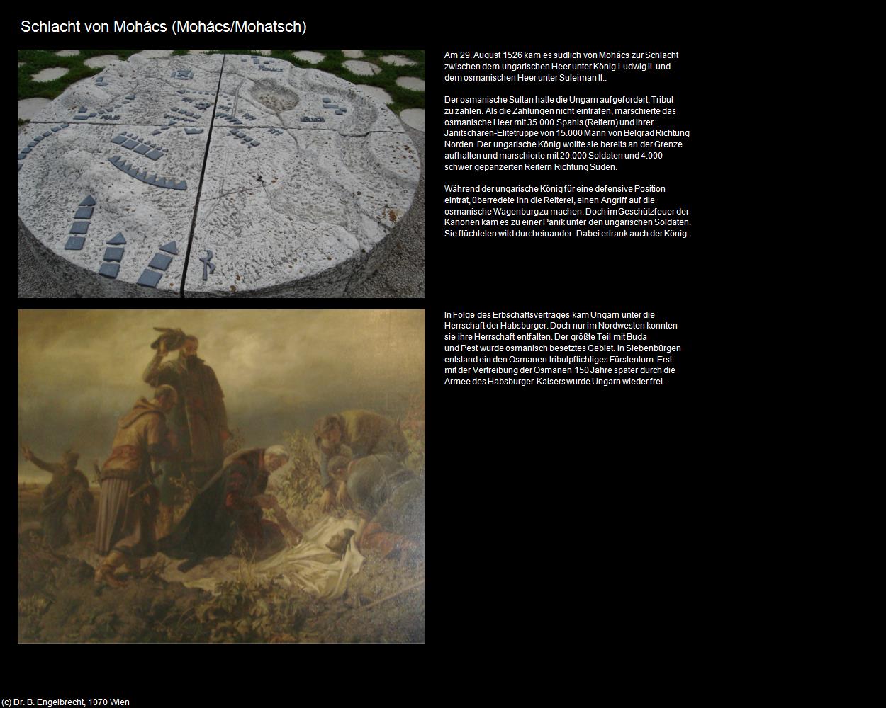 Schlacht von Mohács (Mohács/Mohatsch) in Kulturatlas-UNGARN