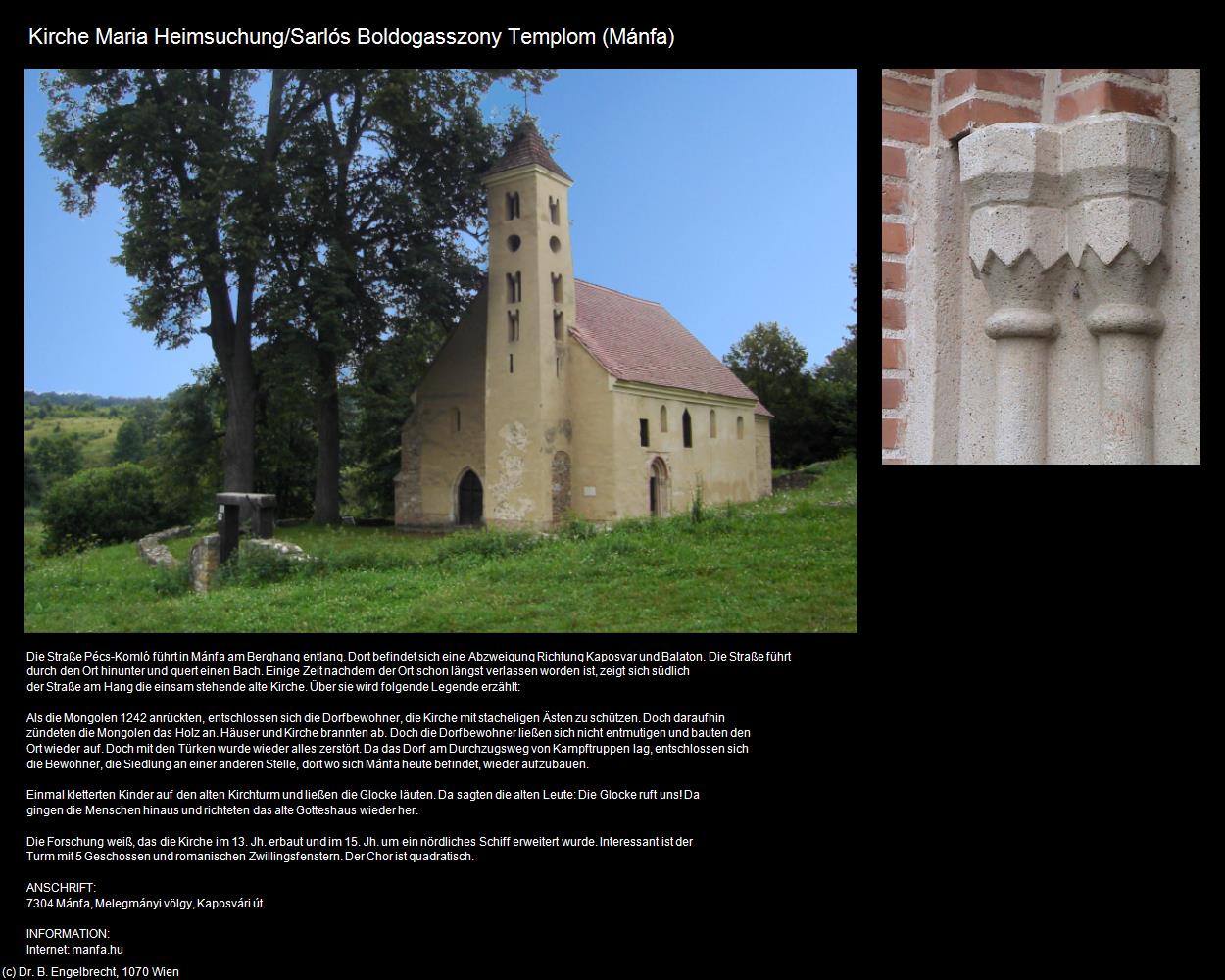Kirche Maria Heimsuchung (Mánfa) in Kulturatlas-UNGARN