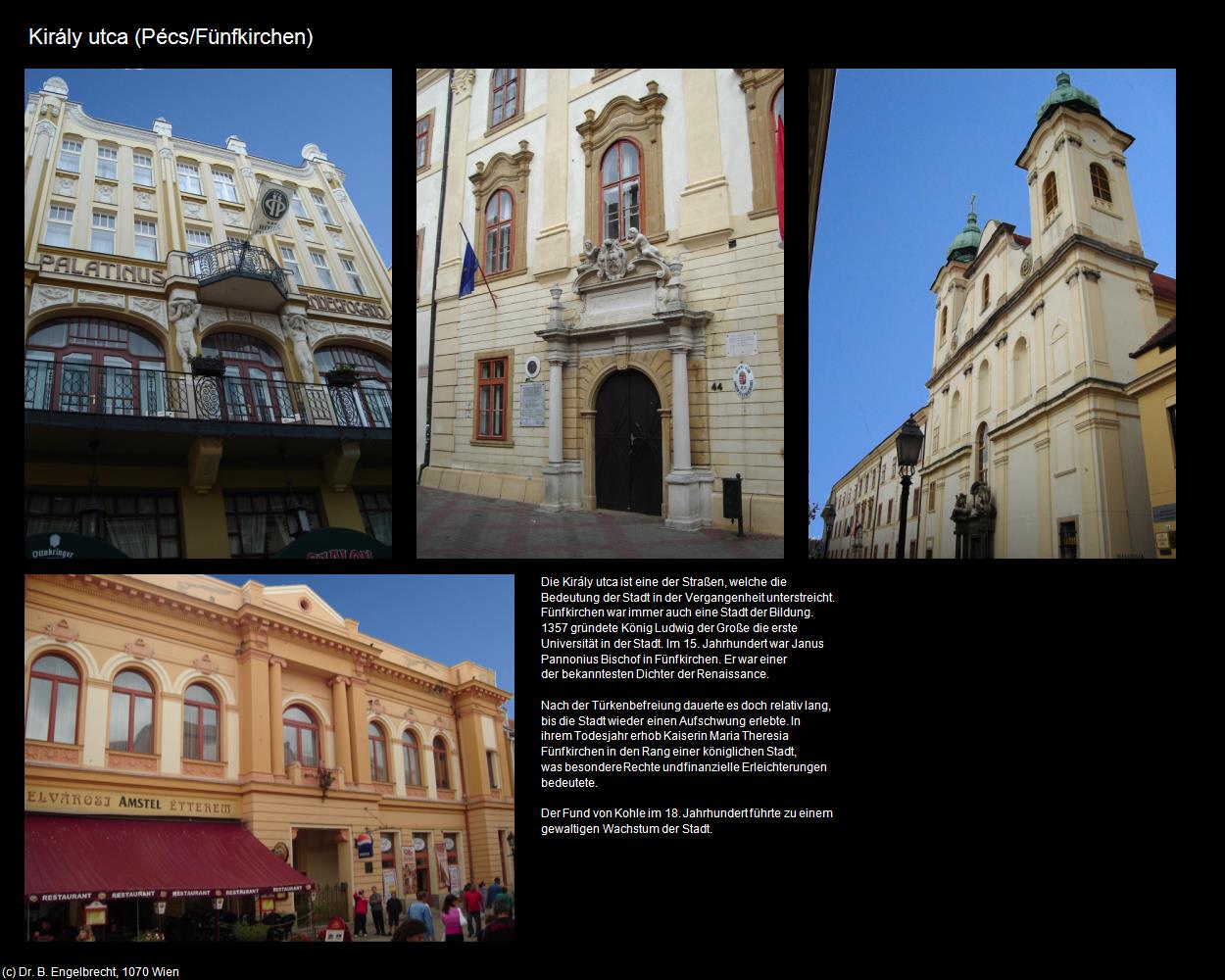 Király utca (Pécs/Fünfkirchen) in Kulturatlas-UNGARN