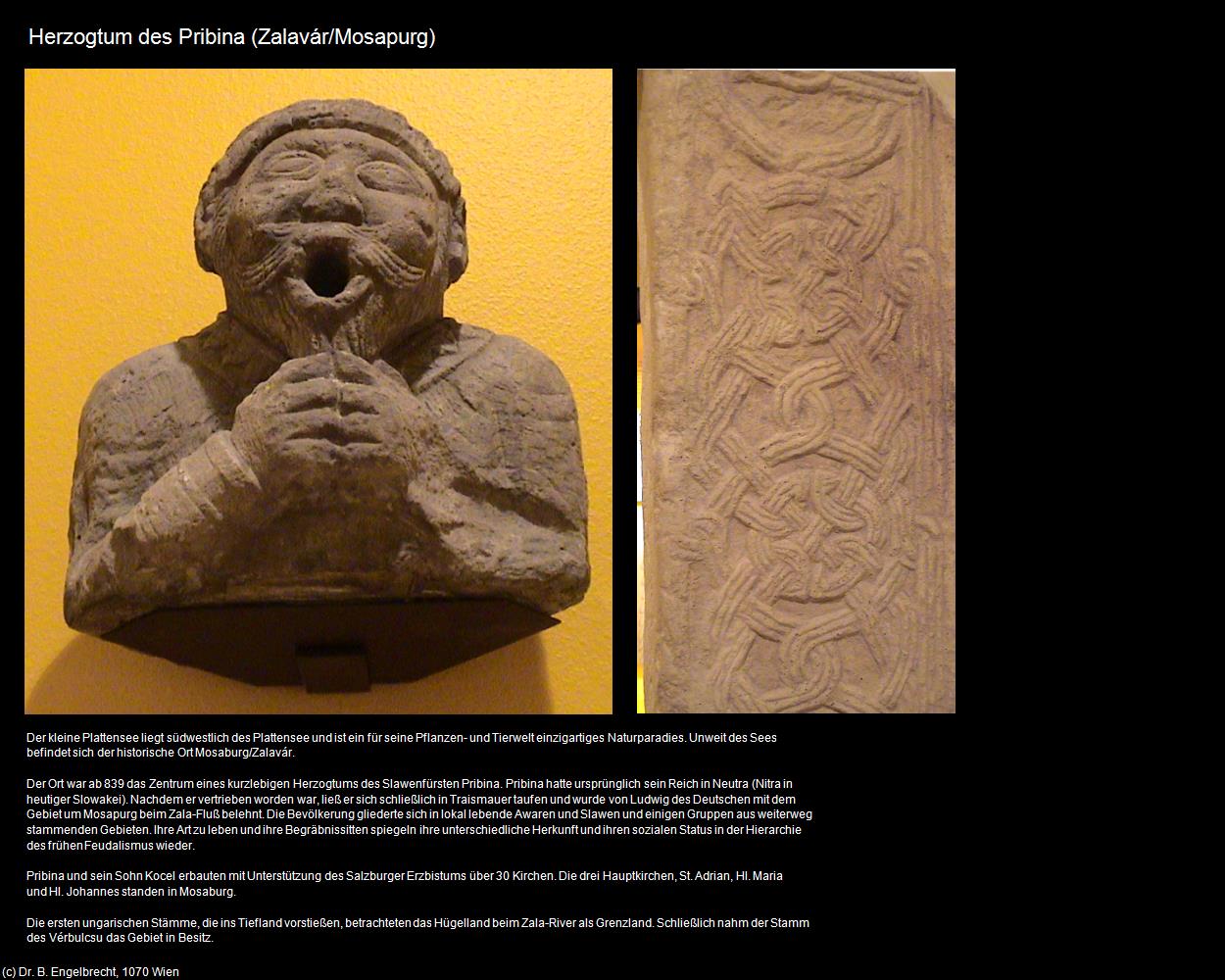 Herzogtum des Pribina (Zalavár/Mosapurg) in Kulturatlas-UNGARN