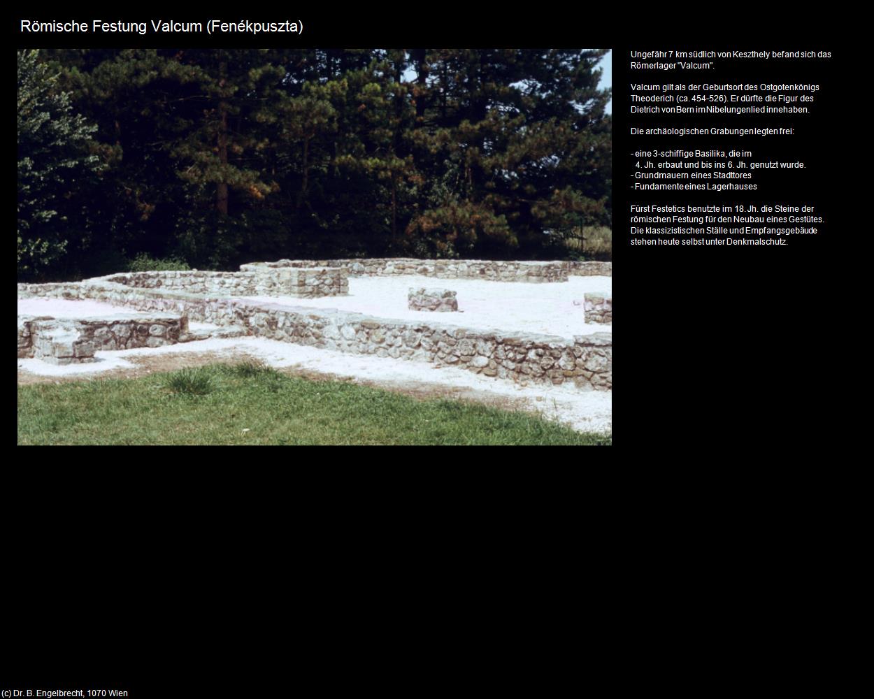 Römische Festung Valcum (Fenékpuszta) in Kulturatlas-UNGARN