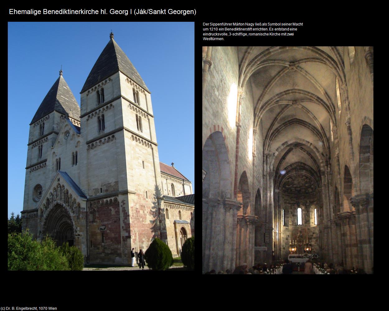 Ehem. Benediktinerk. hl. Georg I (Ják/Sankt Georgen) in Kulturatlas-UNGARN