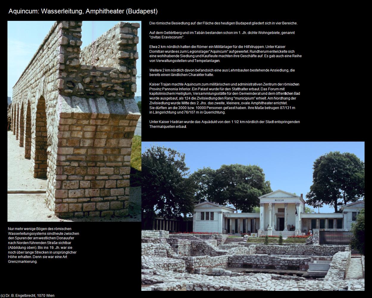 Aquincum: Wasserleitung, Amphitheater (Budapest) in Kulturatlas-UNGARN