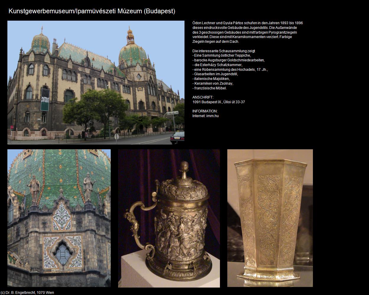 Kunstgewerbemuseum/Iparmüvészeti Museum (Budapest) in Kulturatlas-UNGARN