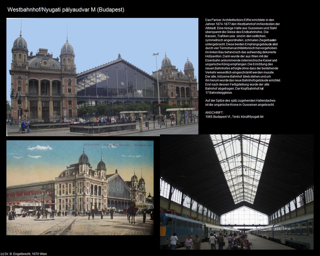 Westbahnhof/Nyugati pályaudvar (Budapest) in Kulturatlas-UNGARN