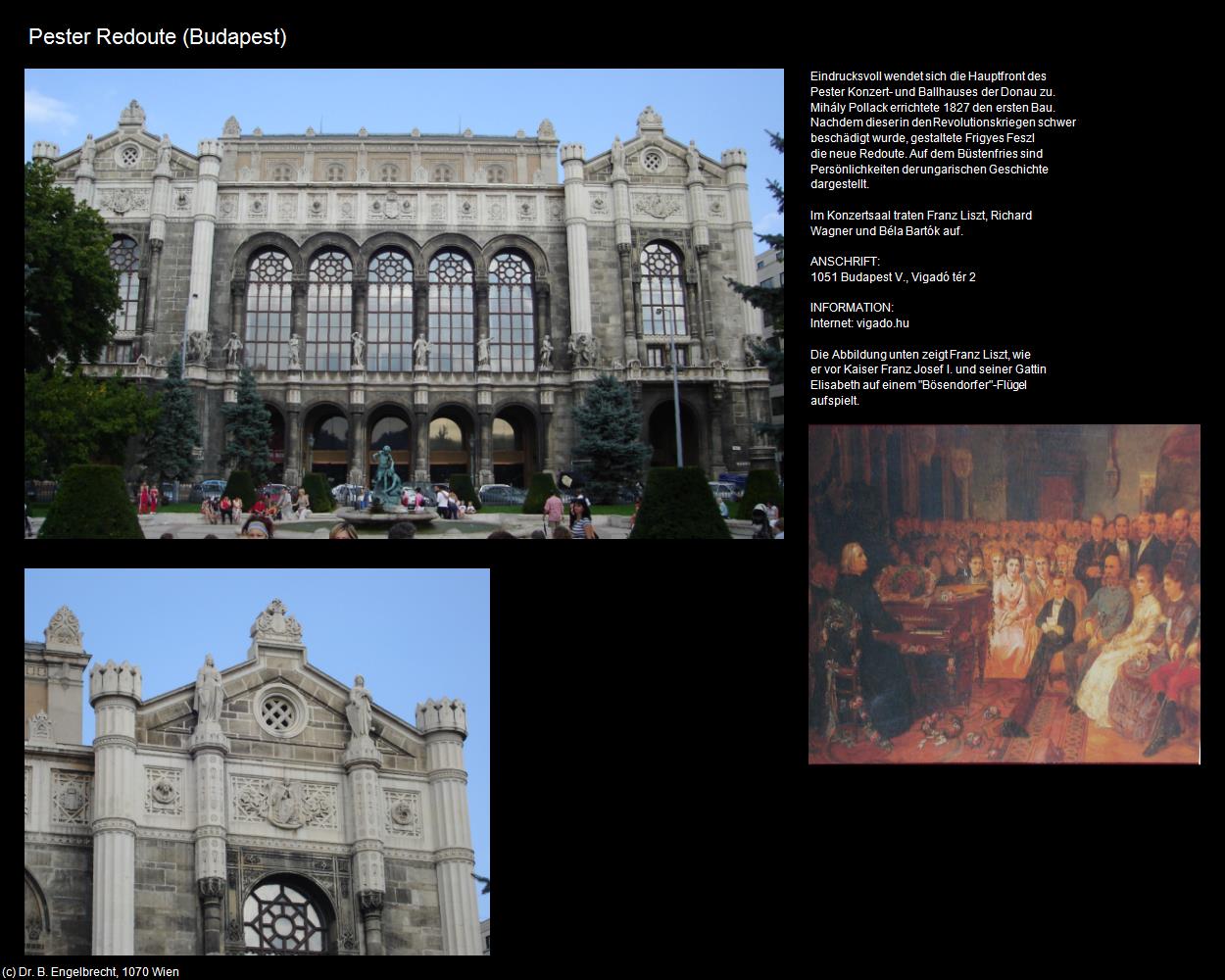 Pester Redoute (Budapest) in Kulturatlas-UNGARN