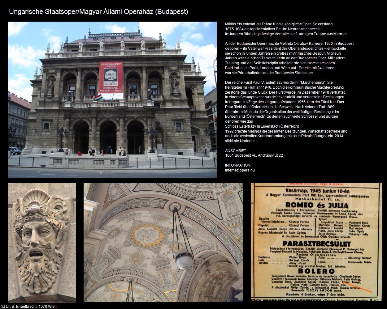 Ungarische Staatsoper (Budapest) in Kulturatlas-UNGARN(c)B.Engelbrecht