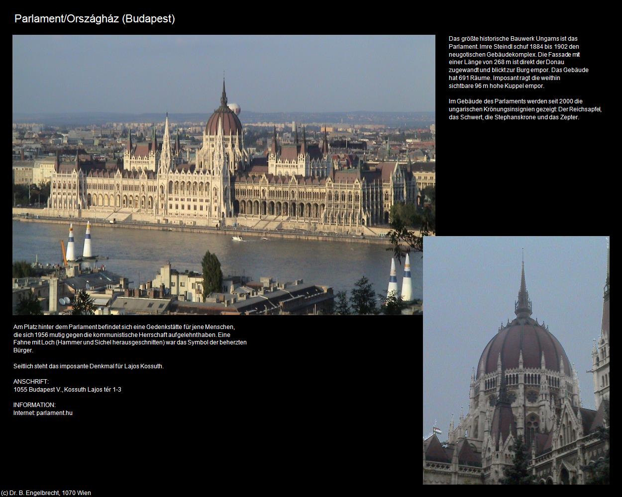 Parlament  (Budapest) in Kulturatlas-UNGARN