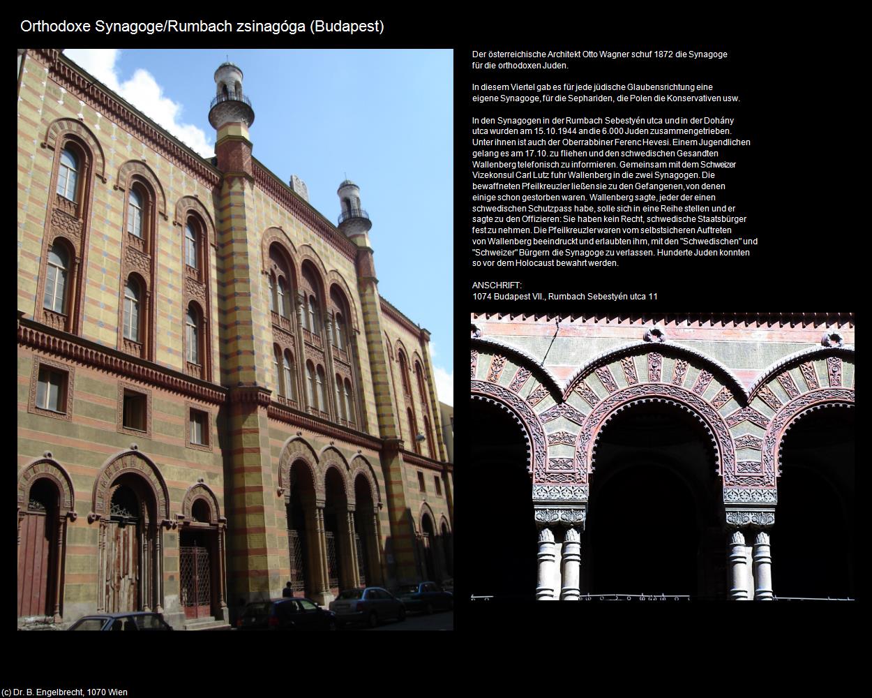 Orthodoxe Synagoge (Budapest) in Kulturatlas-UNGARN
