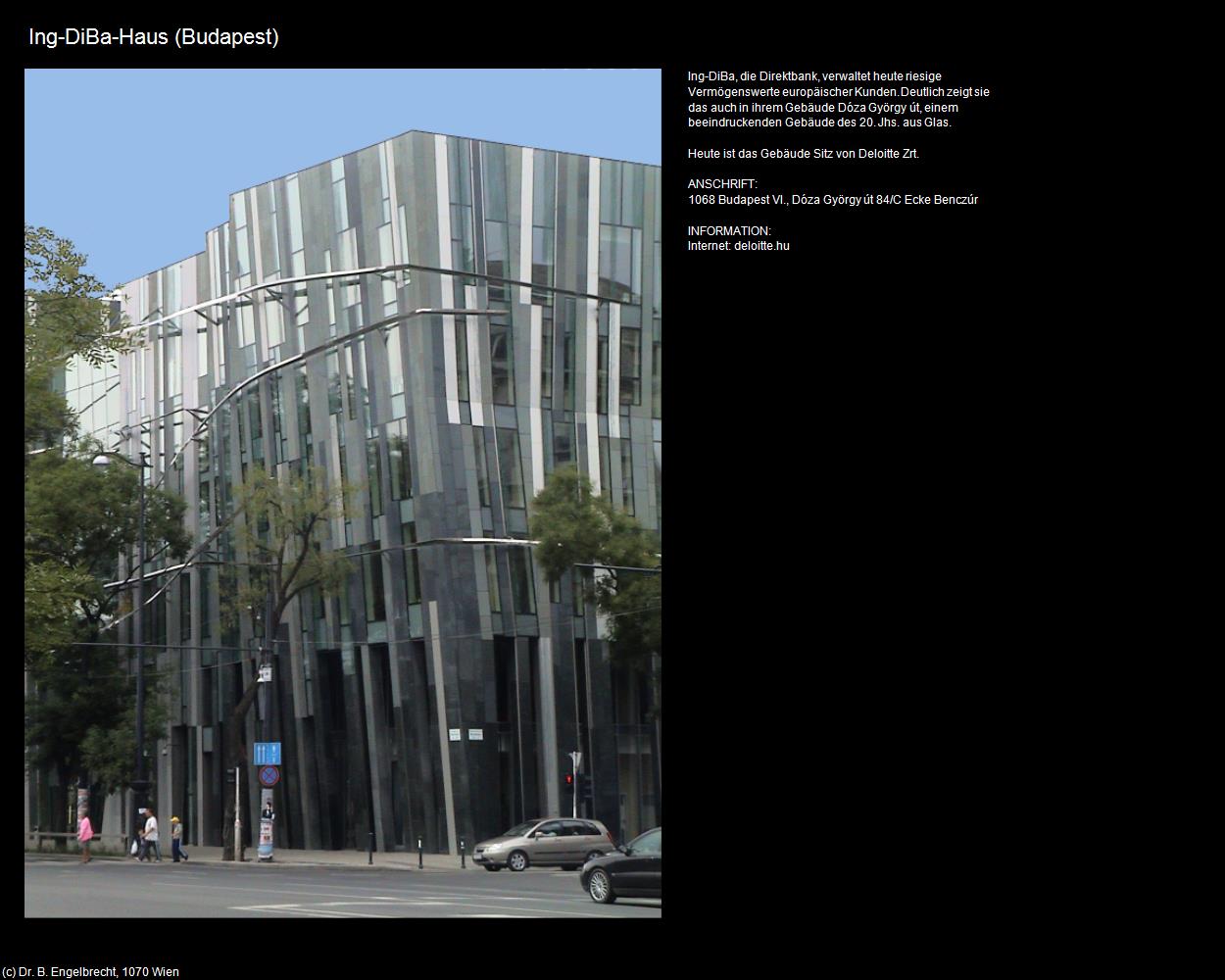 Ing-DiBa-Haus (Budapest) in Kulturatlas-UNGARN
