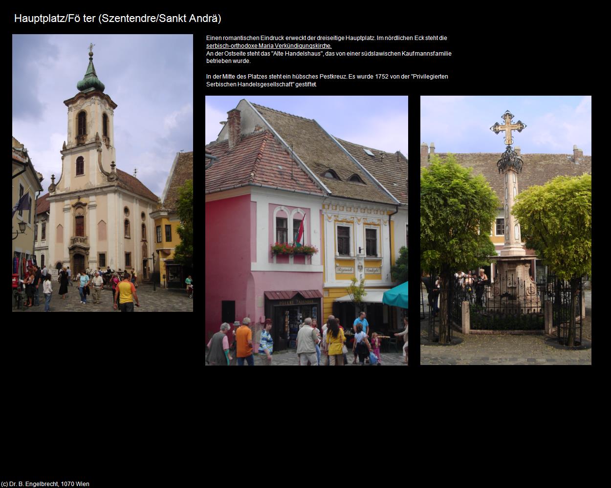 Hauptplatz/Fö ter (Szentendre) in Kulturatlas-UNGARN(c)B.Engelbrecht