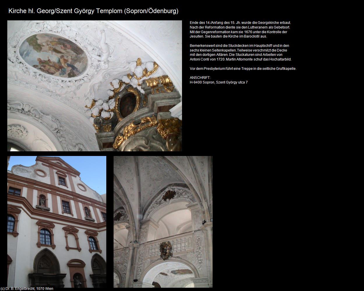 Kirche hl. Georg/Szent György Templom (Sopron/Ödenburg) in Kulturatlas-UNGARN