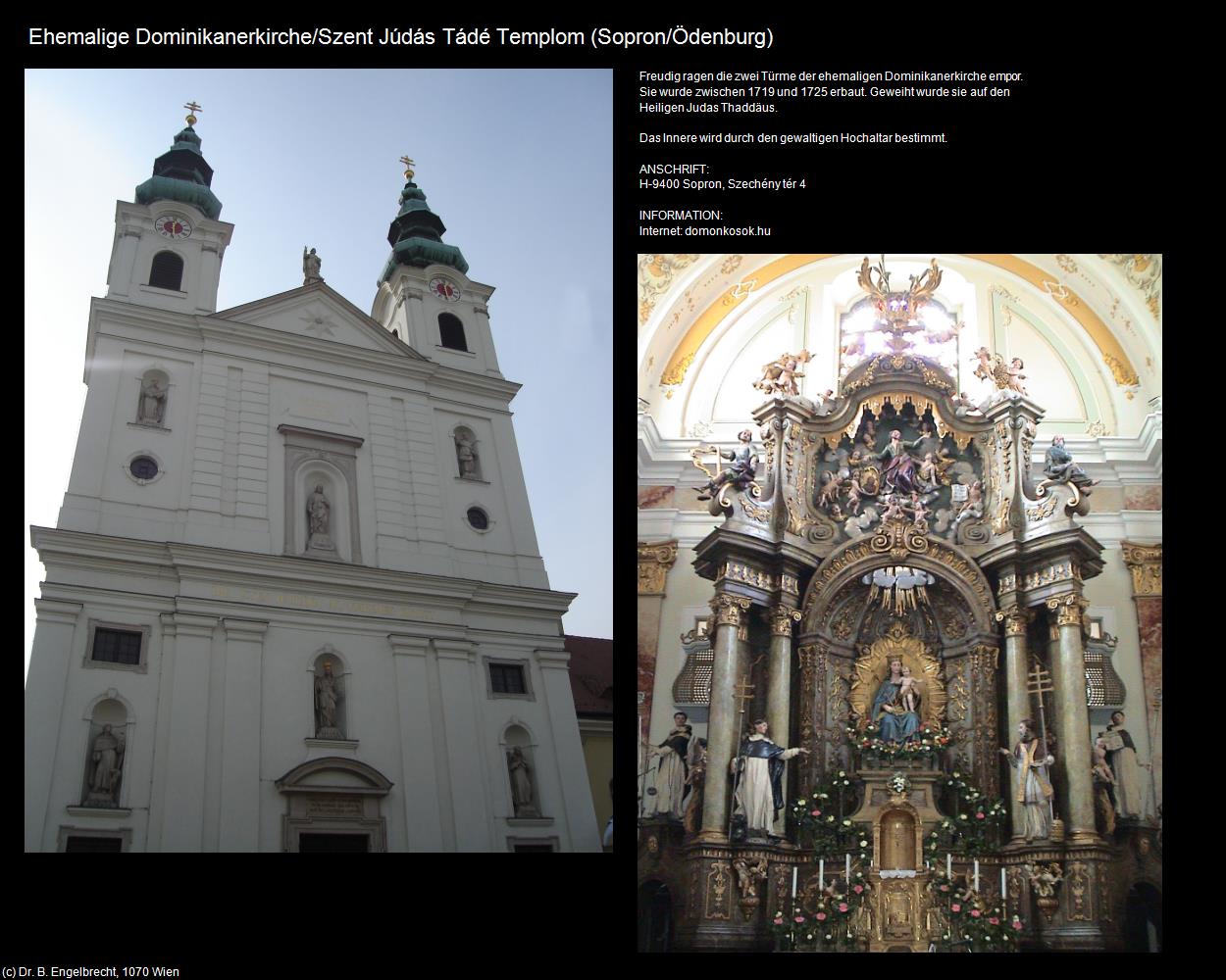 Ehem. Dominikanerkirche (Sopron/Ödenburg) in Kulturatlas-UNGARN