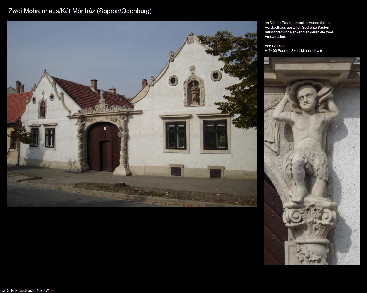 Zwei Mohrenhaus/Két Mór ház (Sopron/Ödenburg) in Kulturatlas-UNGARN