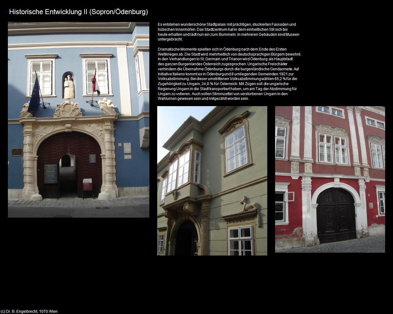 Historische Entwicklung II (Sopron/Ödenburg) in Kulturatlas-UNGARN