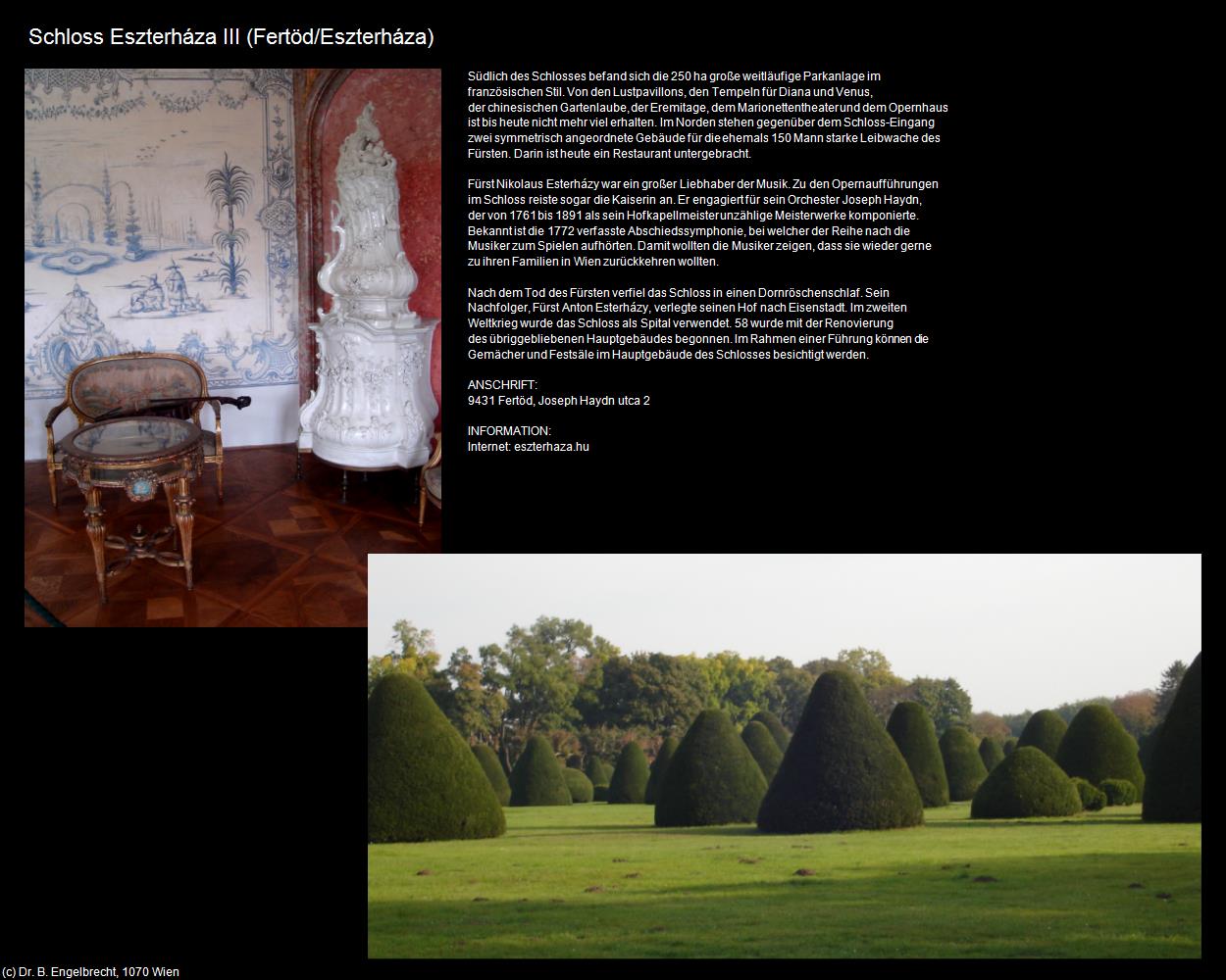 Schloss Eszterháza III (Fertöd/Eszterháza) in Kulturatlas-UNGARN