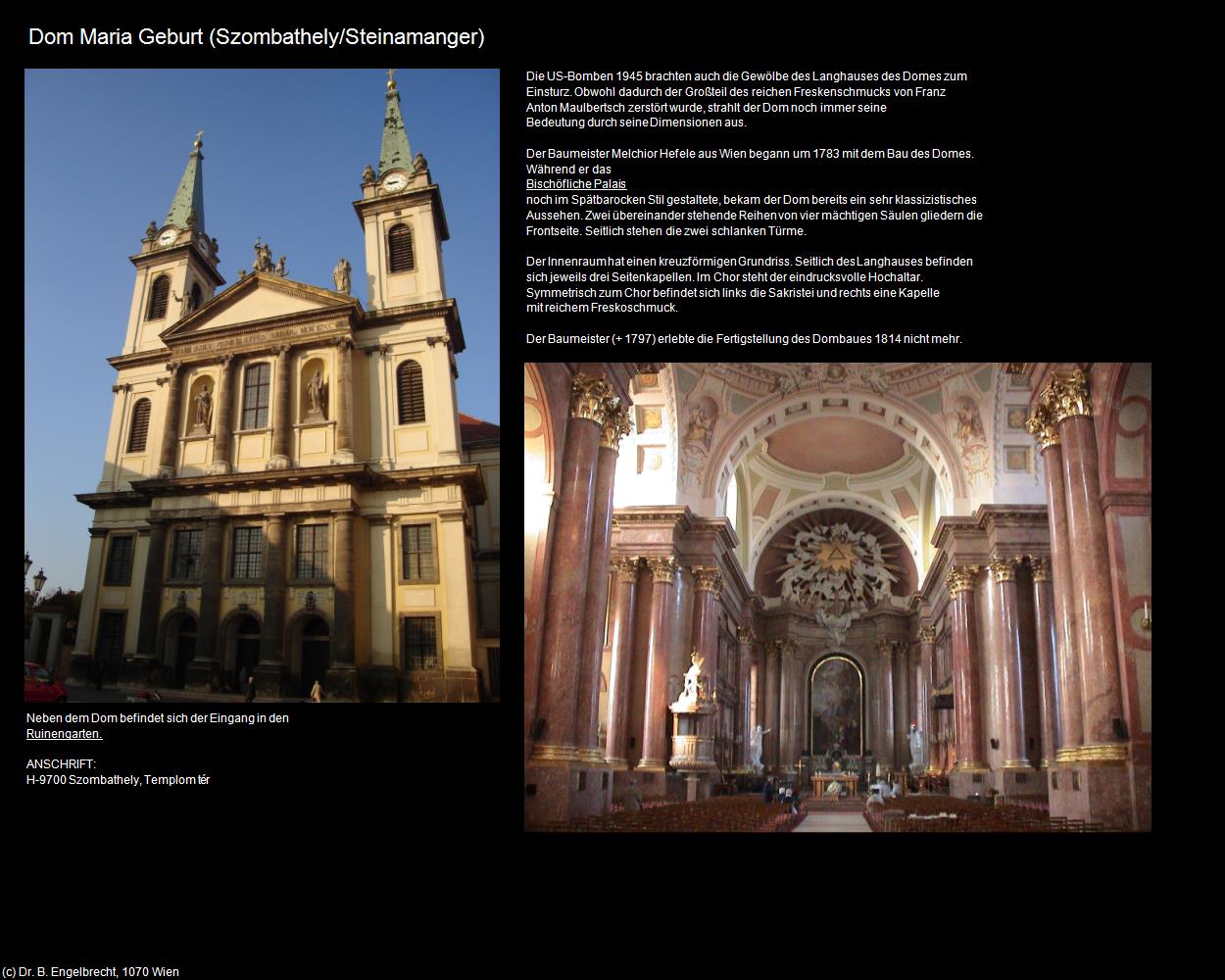 Dom Maria Geburt (Szombathely/Steinamanger) in Kulturatlas-UNGARN(c)B.Engelbrecht