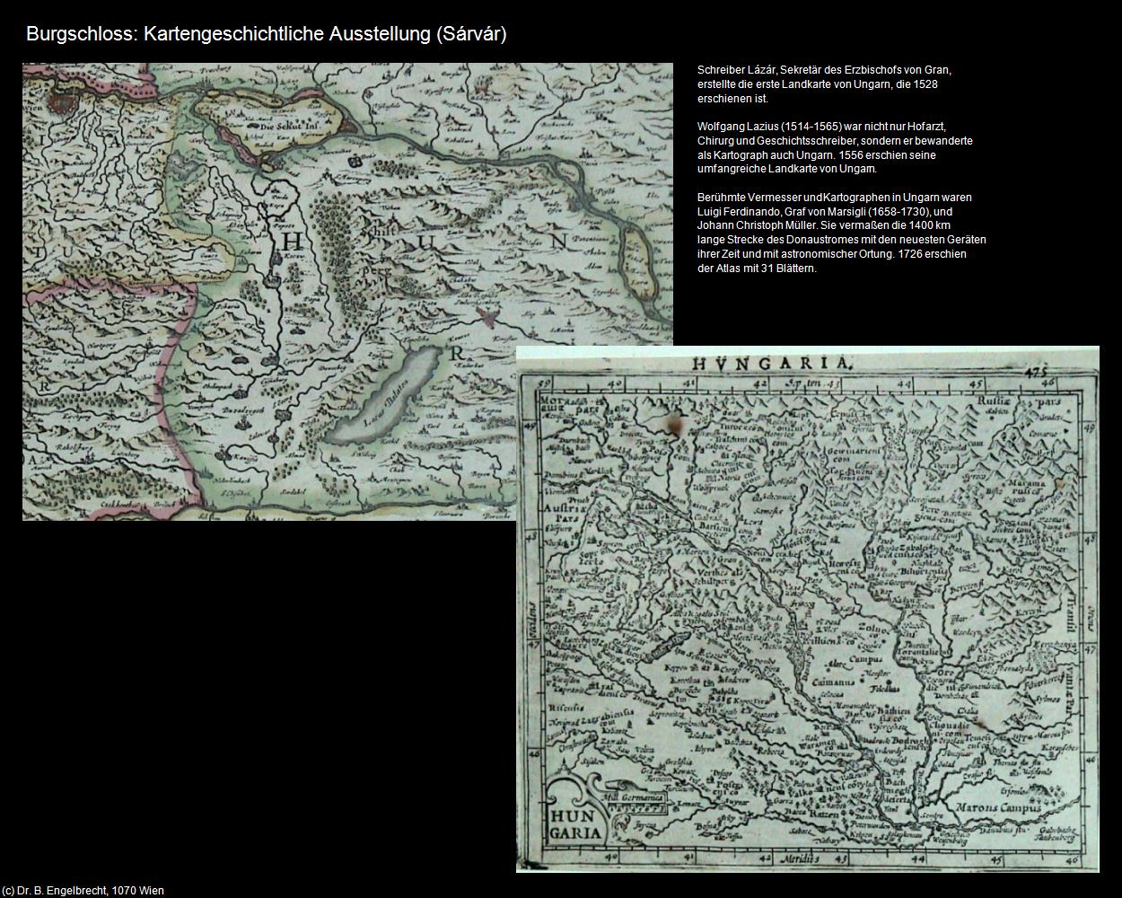 Burgschloss: Kartengeschichtliche Ausstellung (Sárvár/Rotenturm an der Raab) in Kulturatlas-UNGARN