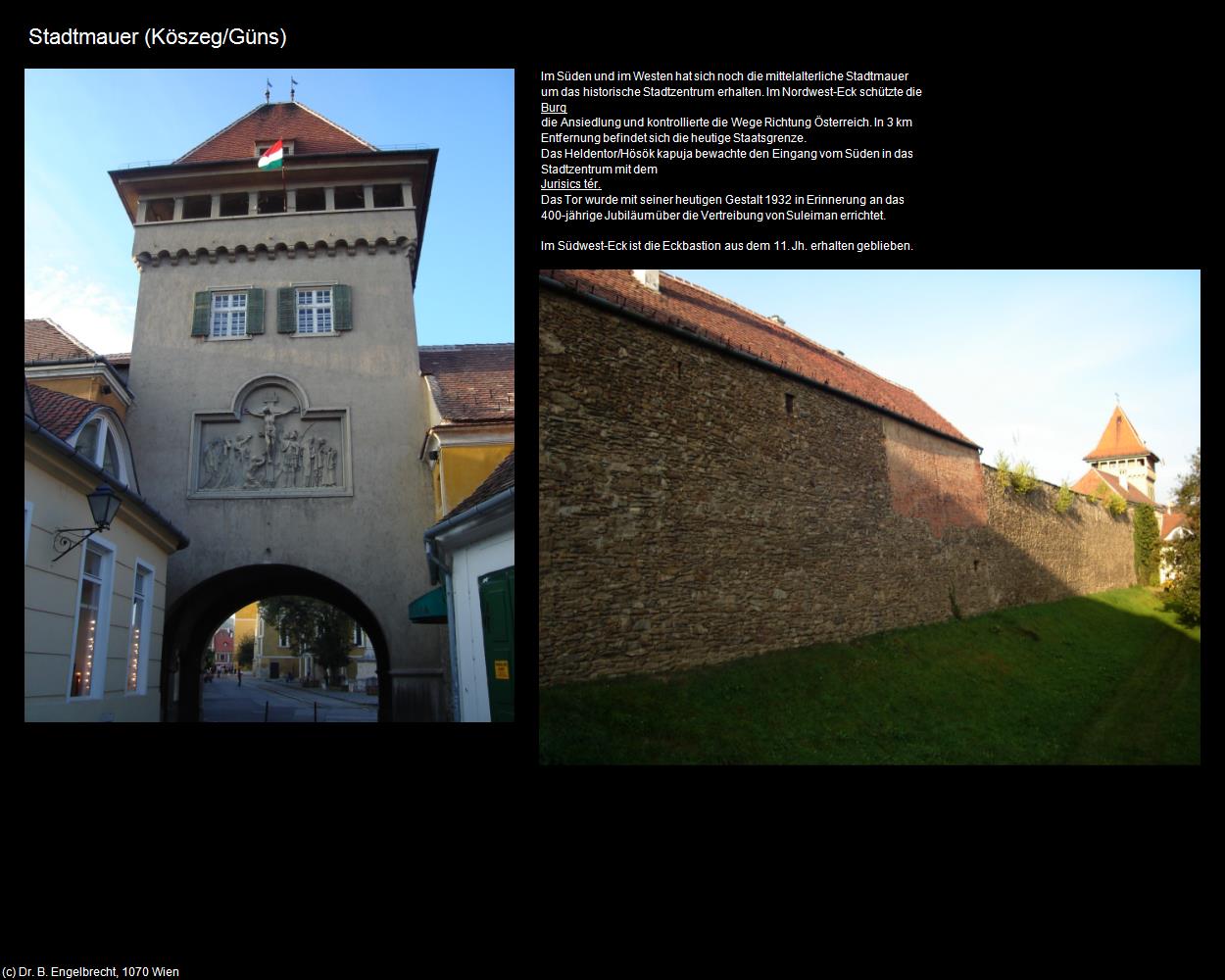 Stadtmauer (Köszeg/Güns) in Kulturatlas-UNGARN(c)B.Engelbrecht