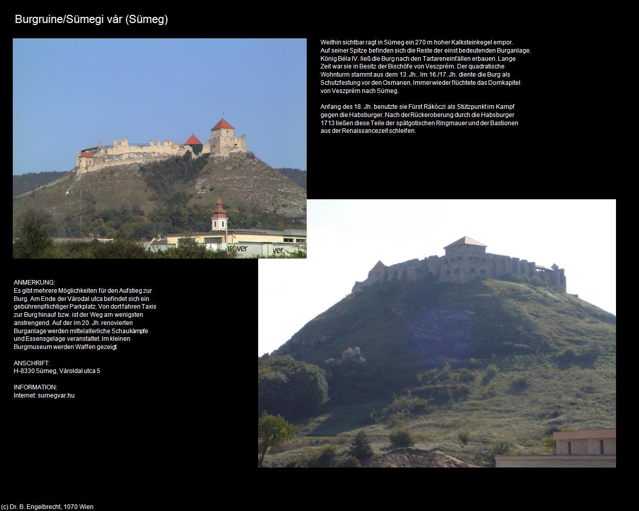 Burgruine (Sümeg) in Kulturatlas-UNGARN