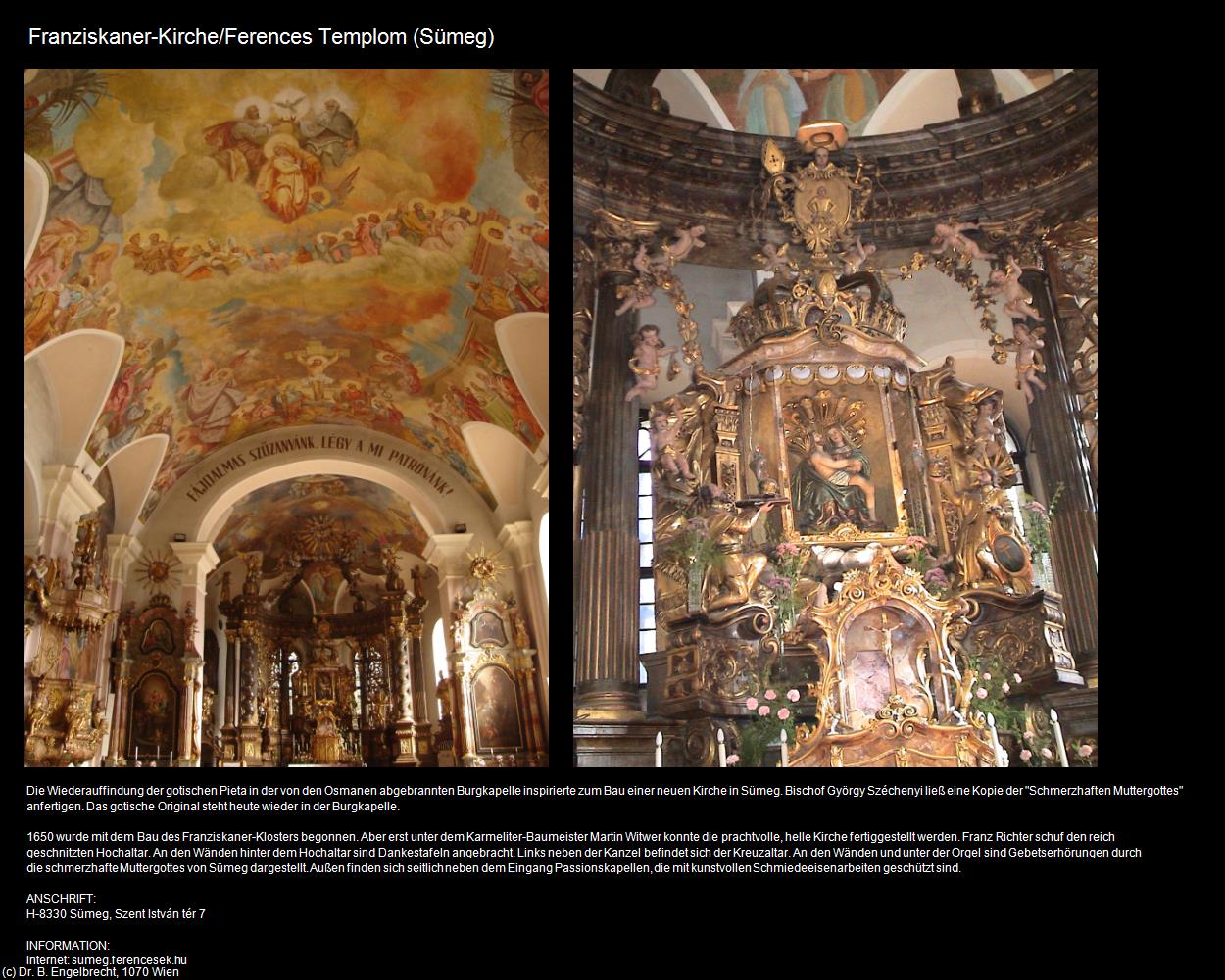 Franziskaner-Kirche/Ferences Templom  (Sümeg) in Kulturatlas-UNGARN