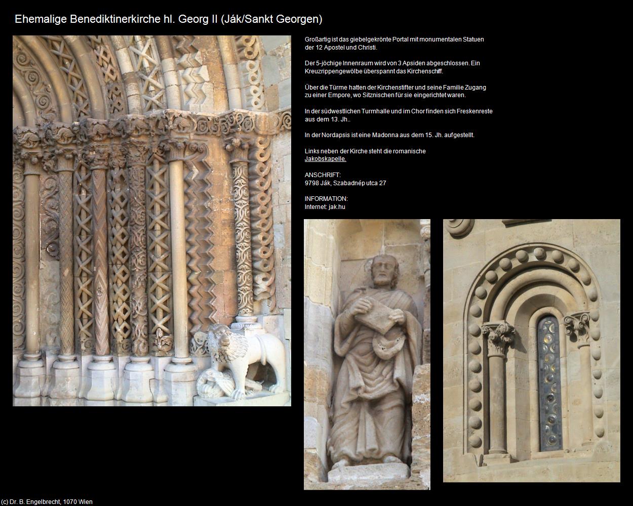 Ehem. Benediktinerk. hl. Georg II (Ják/Sankt Georgen) in Kulturatlas-UNGARN(c)B.Engelbrecht