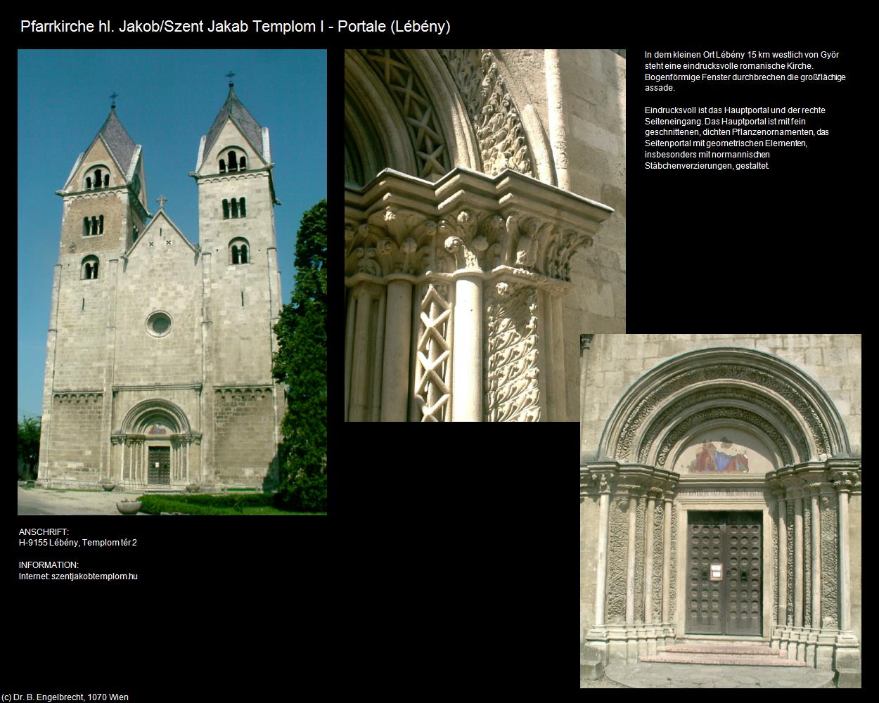 Pfk. hl. Jakob I - Portale (Lébény) in Kulturatlas-UNGARN