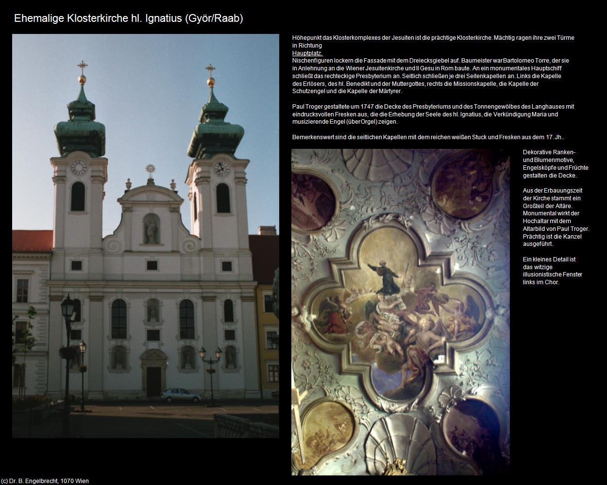 Ehem. Klosterk. hl. Ignatius (Györ/Raab) in Kulturatlas-UNGARN(c)B.Engelbrecht