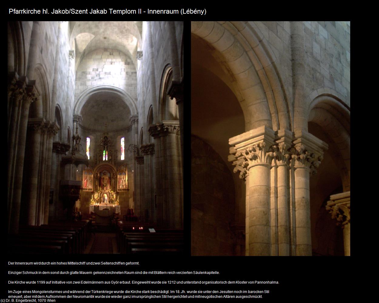 Pfk. hl. Jakob II - Innenraum (Lébény) in Kulturatlas-UNGARN