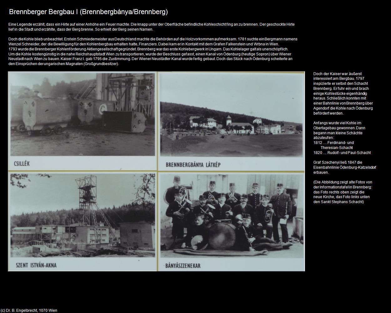 Brennberger Bergbau I (Brennbergbánya/Brennberg) in Kulturatlas-UNGARN
