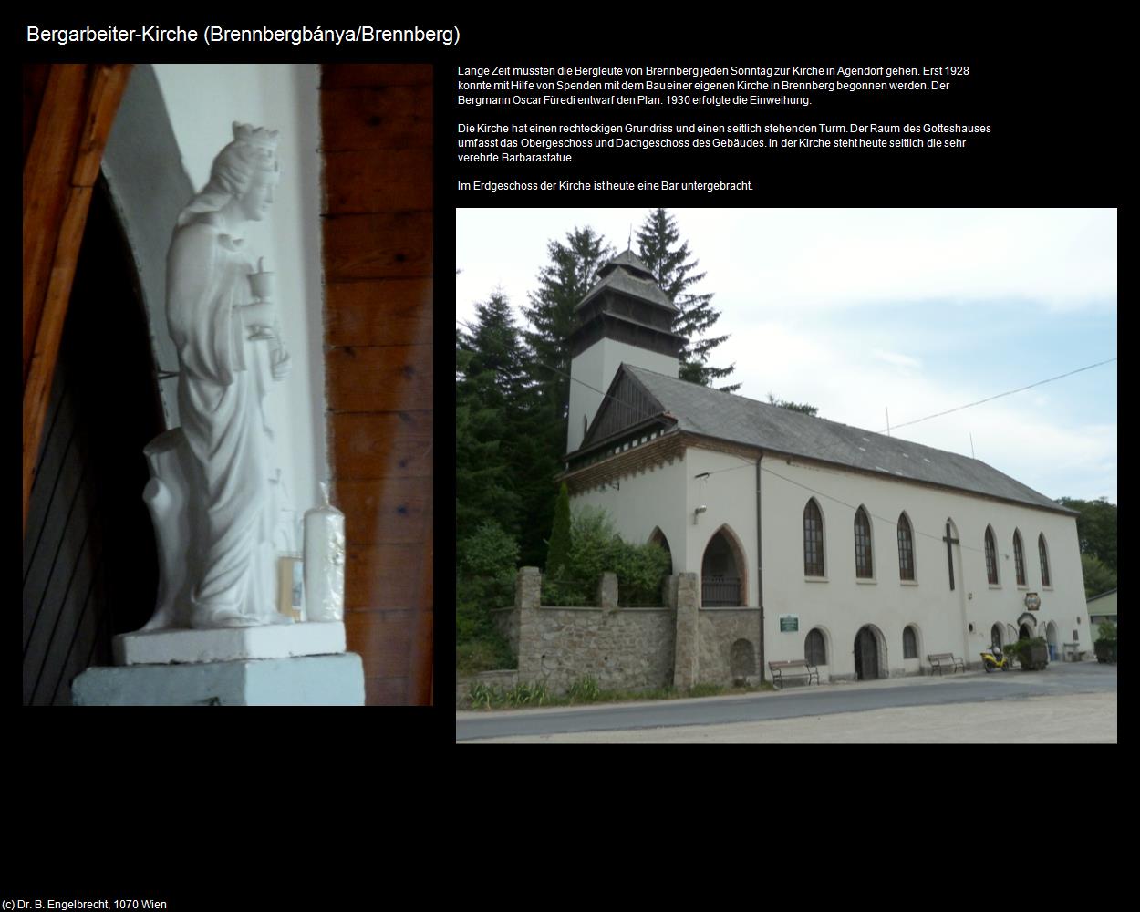 Bergarbeiter-Kirche (Brennbergbánya/Brennberg) in Kulturatlas-UNGARN