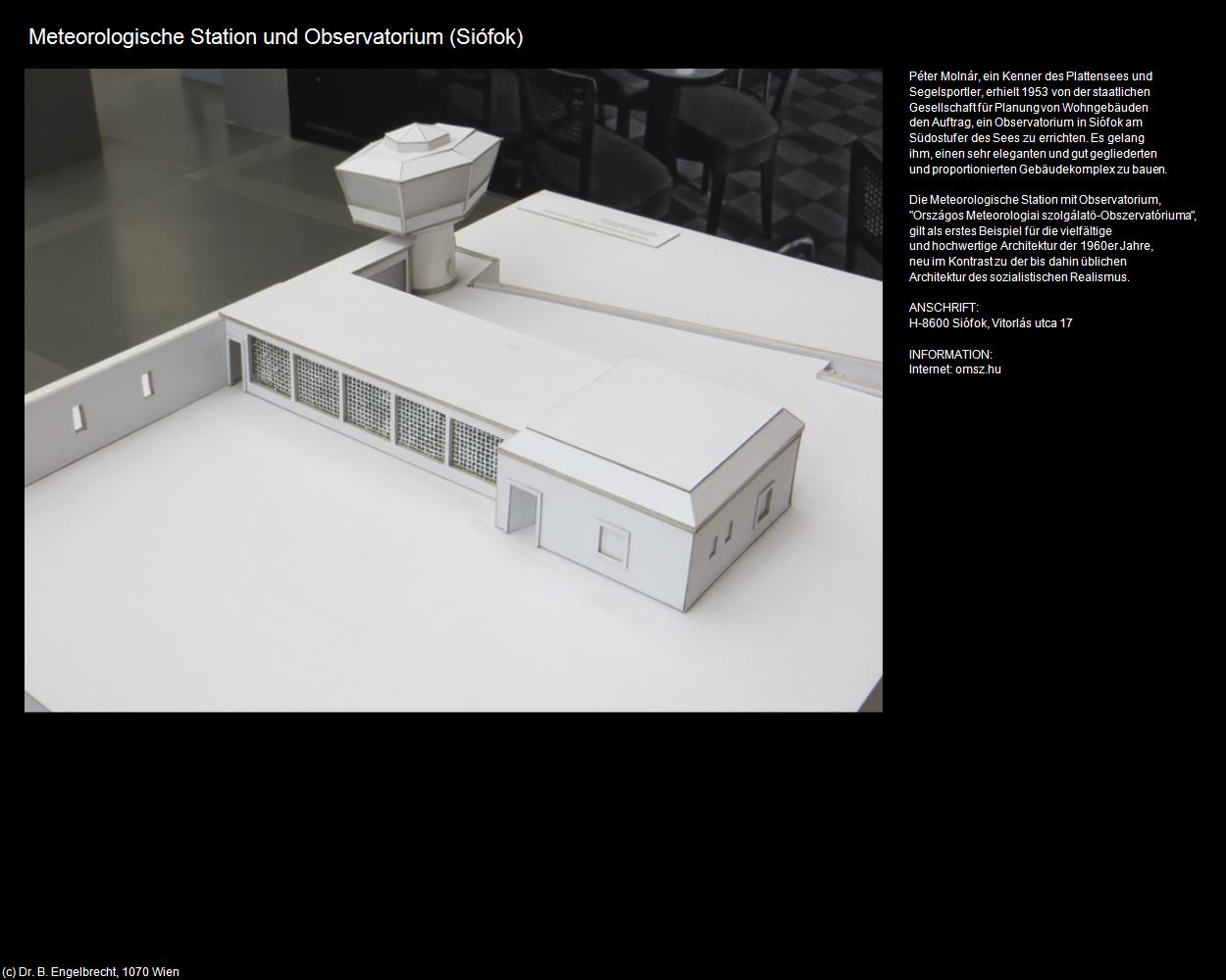 Meteorologische Station und Observatorium  (Siófok) in UNGARN 