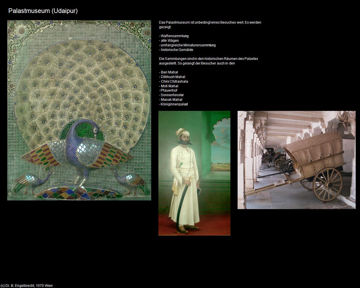 Palastmuseum    (Udaipur) in Rajasthan - das Land der Könige