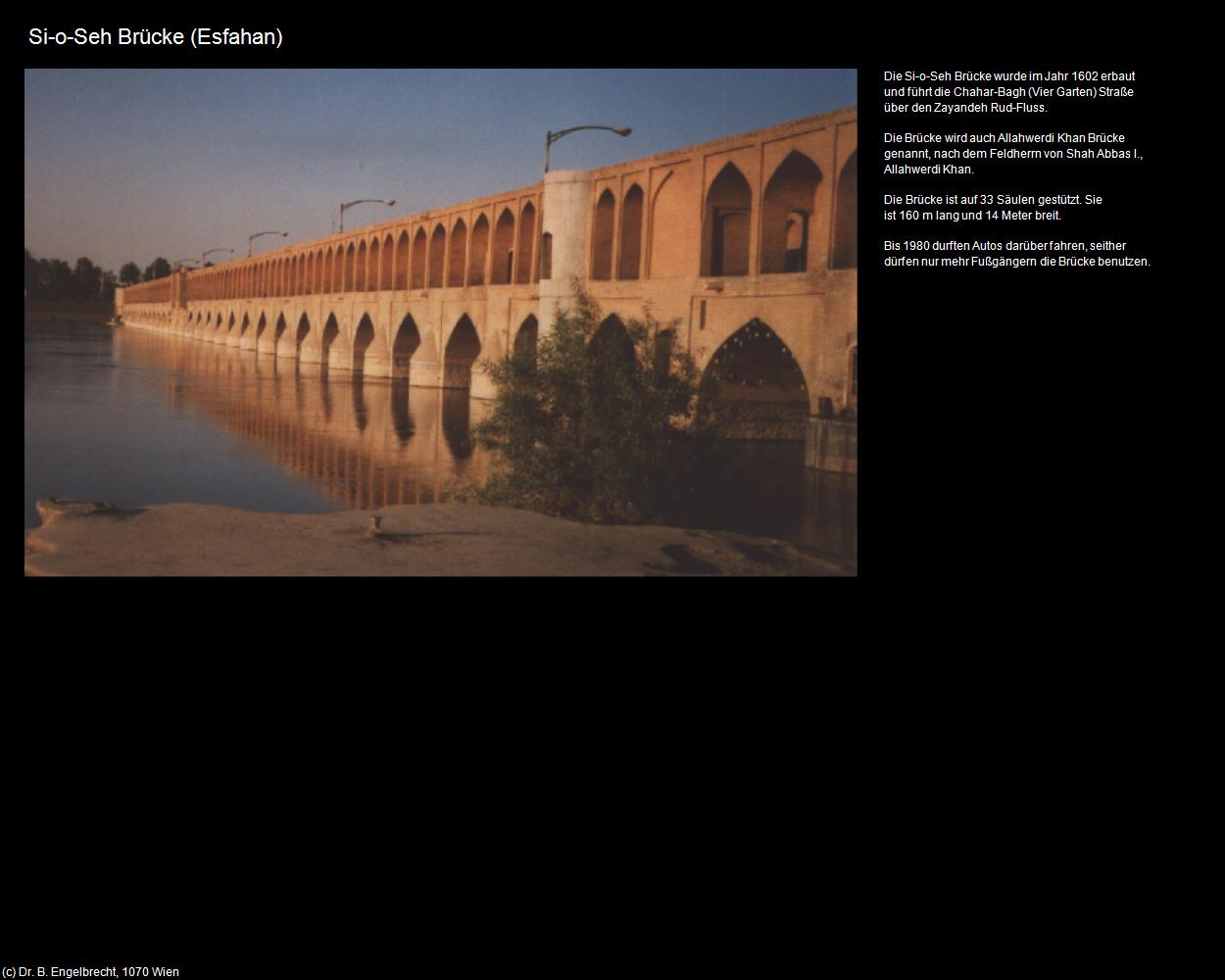 Si-o-Seh Brücke (Esfahan) in Iran