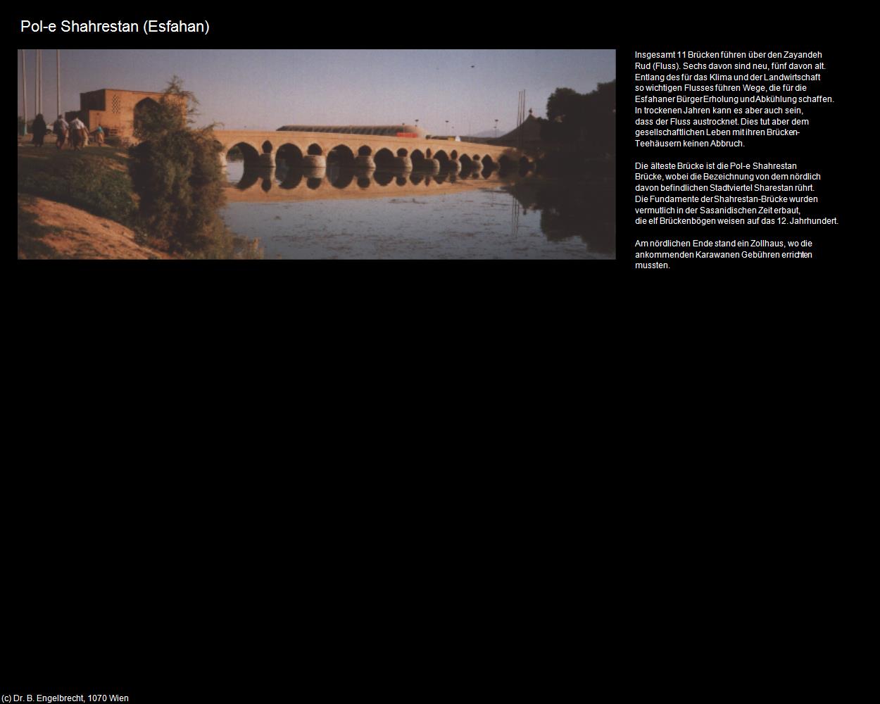 Pol-e Shahrestan (Esfahan) in Iran