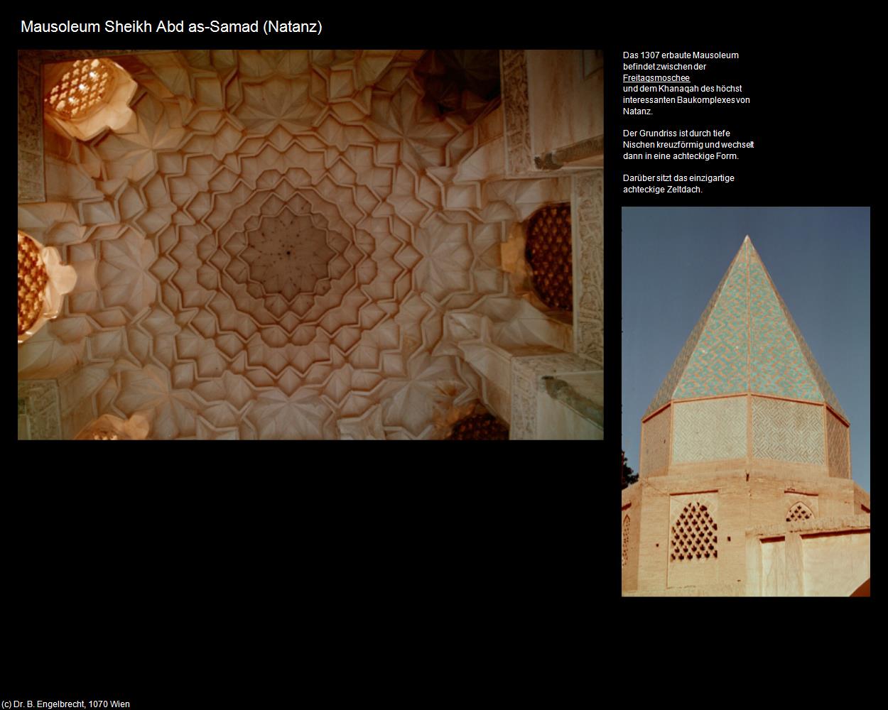 Mausoleum Sheikh Abd as-Samad  (Natanz) in Iran(c)B.Engelbrecht