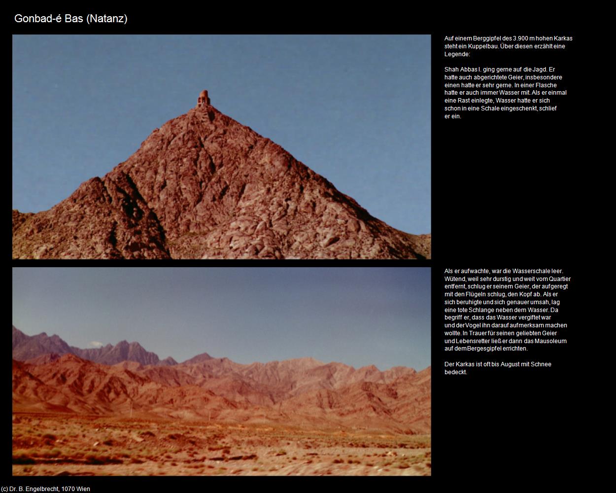 Gonbad-é Bas  (Natanz) in Iran