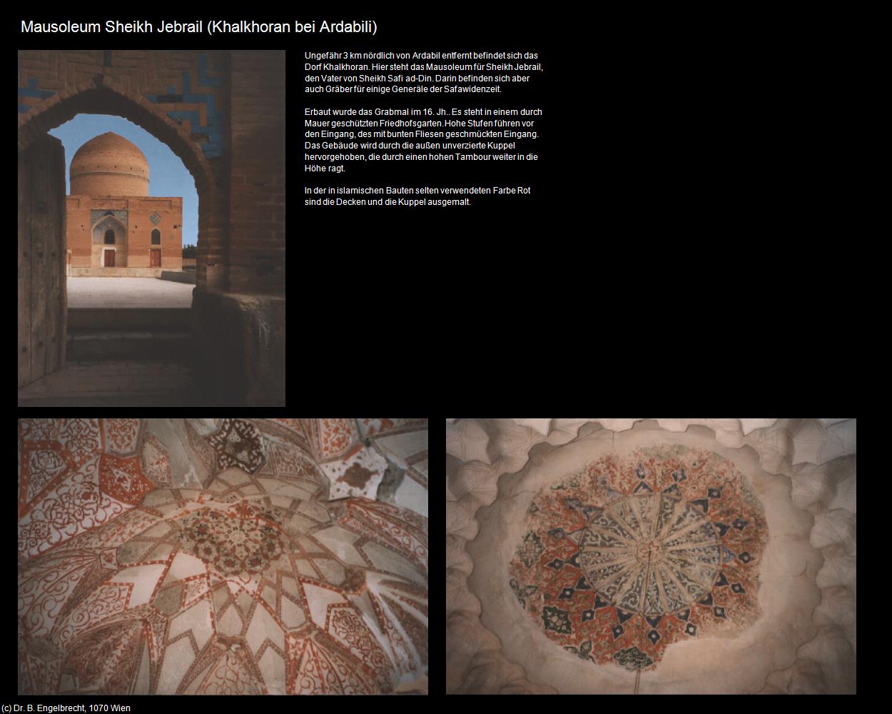 Mausoleum Sheikh Jebrail (Khalkhoran) (Ardabil) in Iran