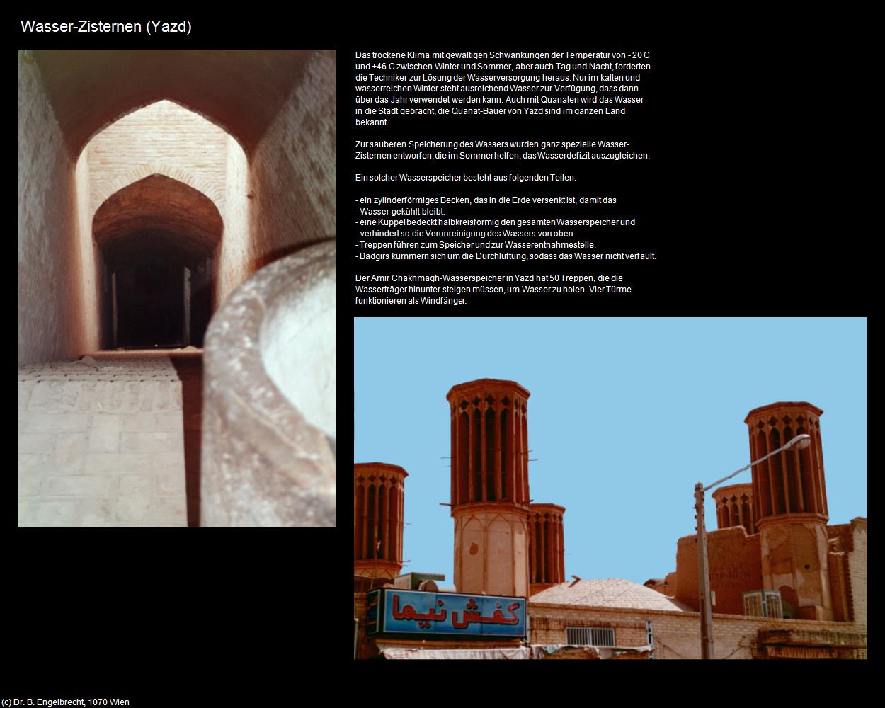 Wasser-Zisternen (Yazd) in Iran