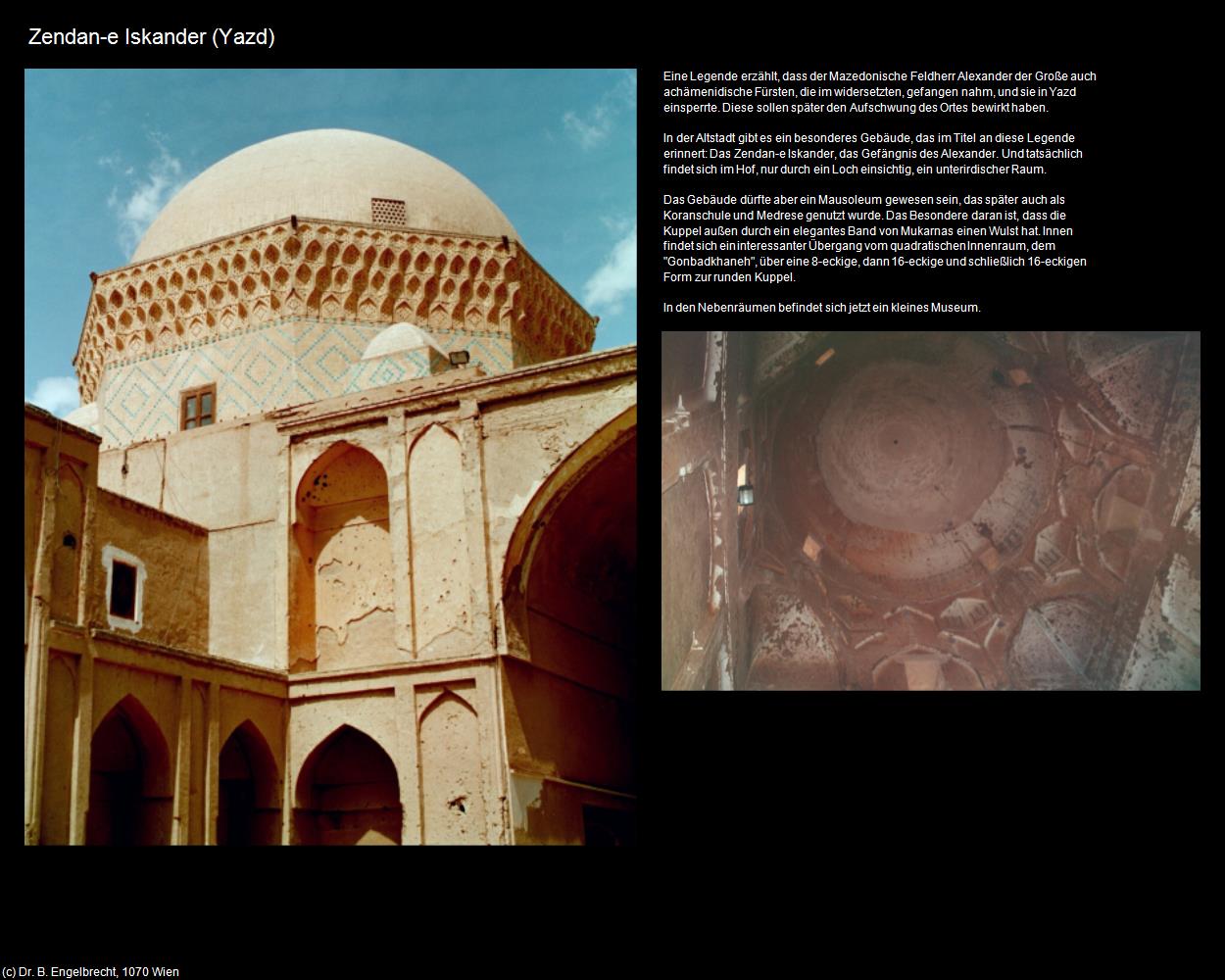 Zendan-e Iskander (Yazd) in Iran