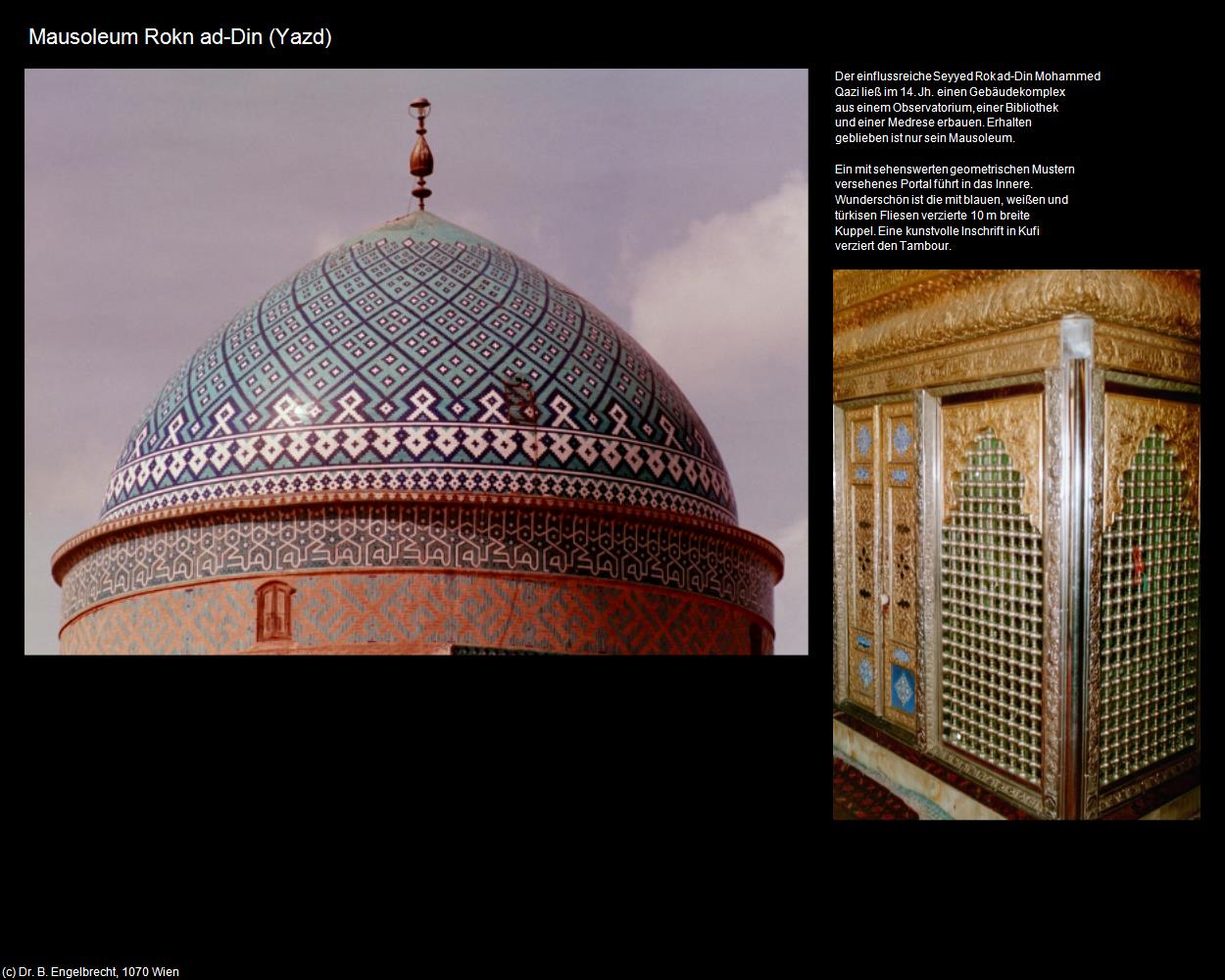 Mausoleum Rokn ad-Din (Yazd) in Iran