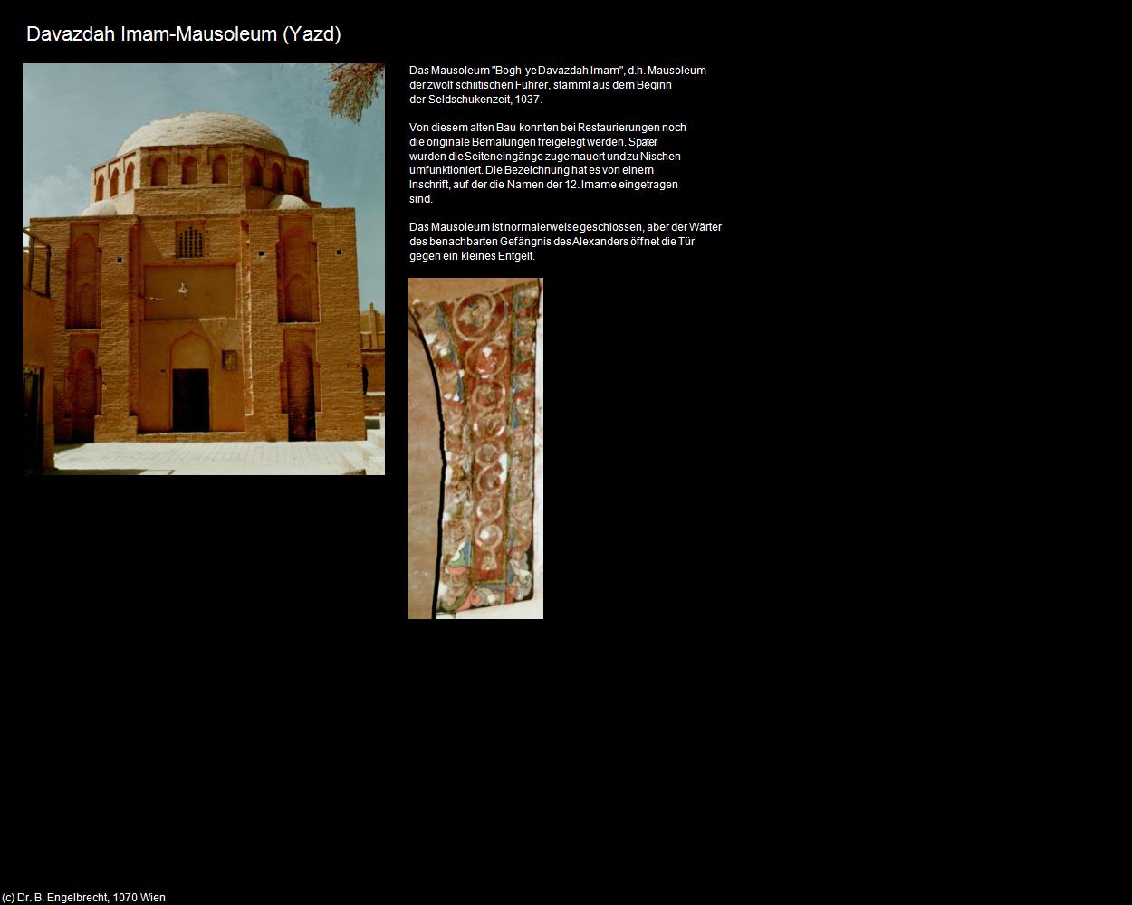 Davazdah Imam-Mausoleum (Yazd) in Iran