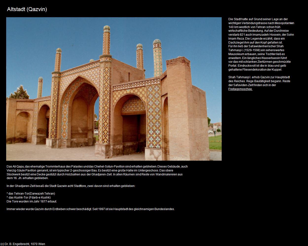 Altstadt (Qazvin) in Iran(c)B.Engelbrecht