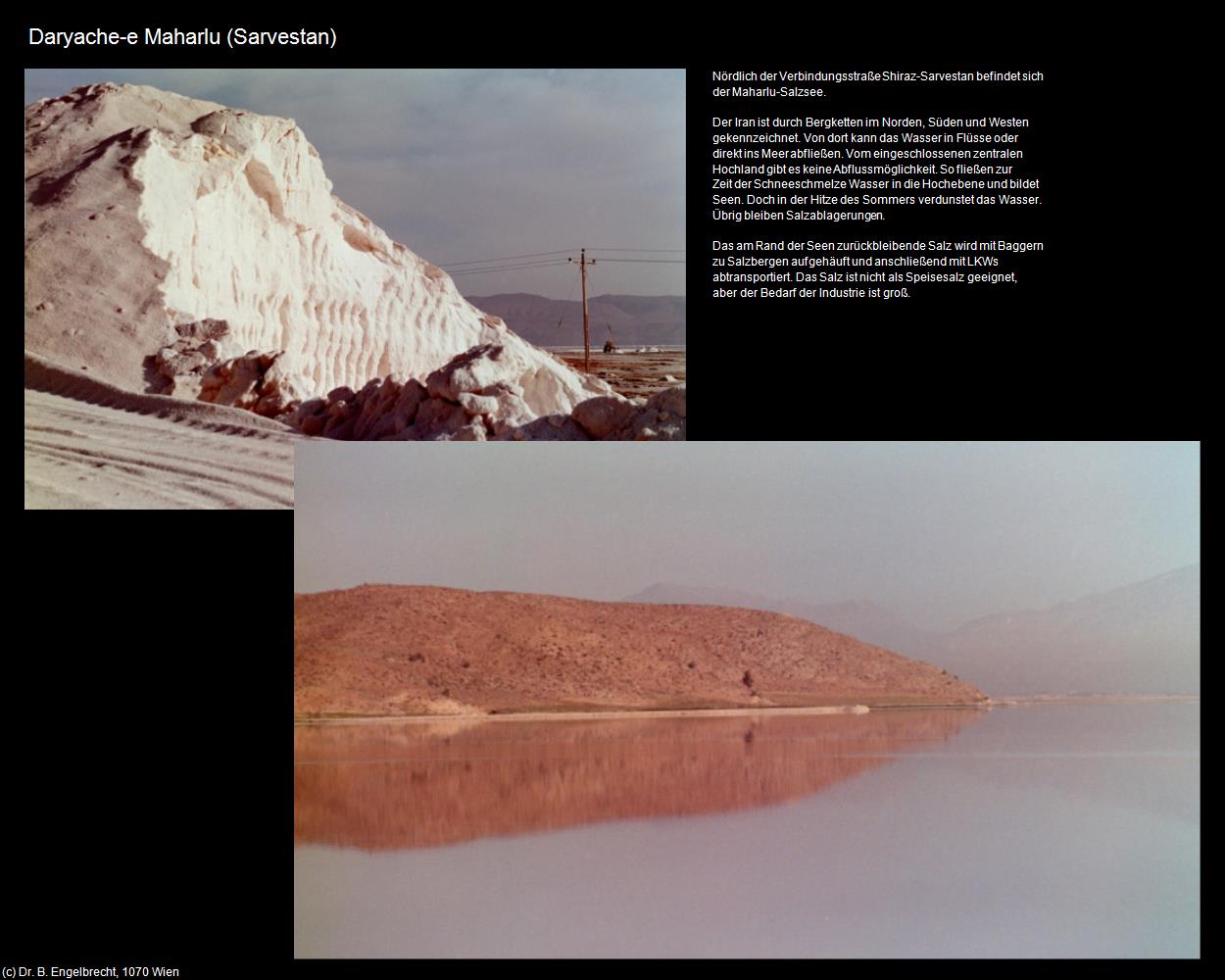 Daryache-e Maharlu (Sarvestan) in Iran