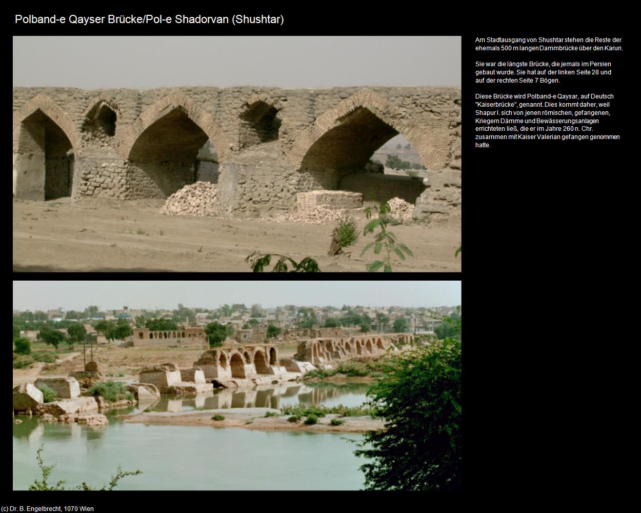 Pol-e Shadorvan Brücke (Shushtar) in Iran