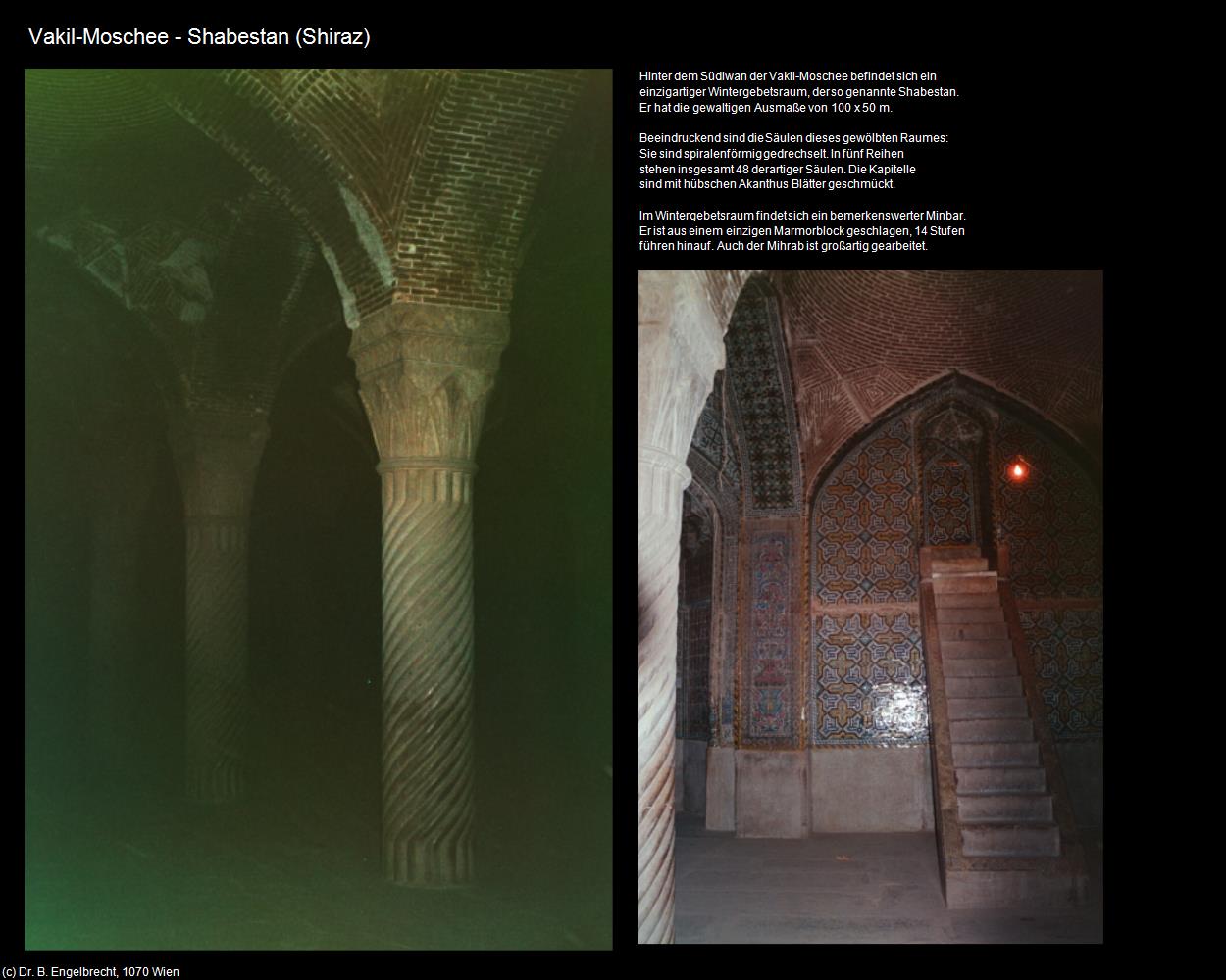 Vakil-Moschee - Shabestan (Shiraz) in Iran